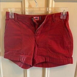 Old Navy Red Jean Shorts Classic Style